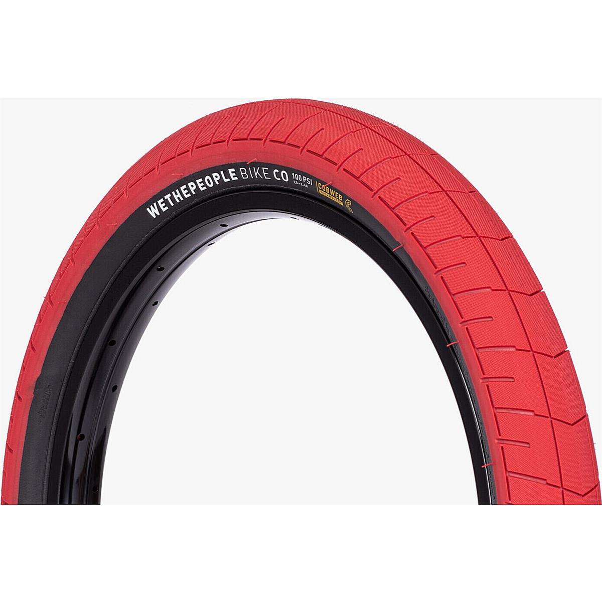 4055822513616 - Aktiva BMX Reifen 20x235 Rot Schwarz 100 PSI