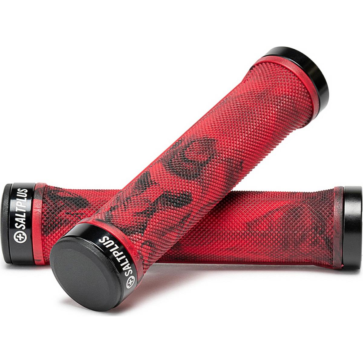 4055822528771 - Rote Schwarze BMX Griffe mit Schloss Flanschloses Design Kraton Material 4055822528771 - Rote Schwarze BMX Griffe mit Schloss Flanschloses Design Kraton Material