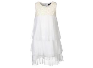 4055852529892 - - Volant-Kleid SHIMMERY SUMMER mit Pailletten in weiß Gr104