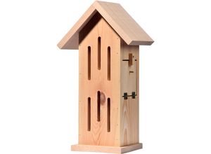 4055894221914 - LUXUS-INSEKTENHOTEL Insektenhotel Sonnenfalter Natur Insektenhotels BxTxH 23x14x38 cm beige (natur) Insektenhotels