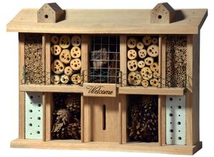 4055894226254 - LUXUS-INSEKTENHOTEL Insektenhotel Landsitz Superior Insektenhotels BxTxH 47x125x34 cm fertig montiert beige (natur) Insektenhotels