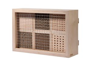 4055894284100 - DOBAR Insektenhotel Profi Insektenhotels BxTxH 45x15x31 cm für Wildbienen beige (natur) Insektenhotels