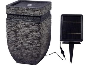 4055894961018 - dobar Gartenbrunnen „Hera“ mit Solar-Panel Wasserspiel