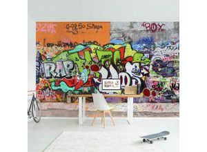 4055957040148 - Micasia - Graffiti Tapete - Graffiti Wall - Vlies Fototapete Breit Größe HxB 190cm x 288cm