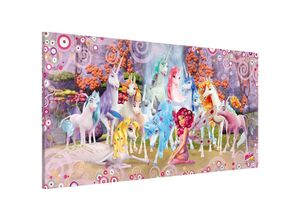 4055957112937 - Micasia - Magnettafel - Mia and Me - Mia und Onchao mit den Einhörnern von Centopia - Memoboard Panorama Quer Größe HxB 37cm x 78cm