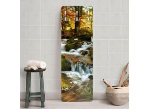 4055957124879 - Micasia - Garderobe - Wasserfall herbstlicher Wald Größe HxB 119cm x 39cm