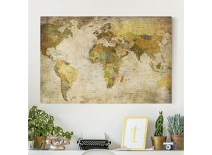 4055957242115 - Micasia - Leinwandbild - Weltkarte - Quer 23 Größe HxB 40cm x 60cm