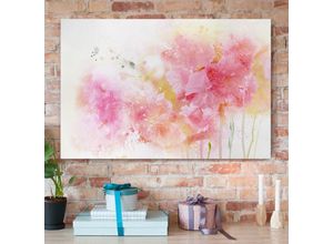 4055957250813 - Micasia - Leinwandbild - Aquarell Blumen Pfingstrosen - Quer 23 Größe HxB 40cm x 60cm