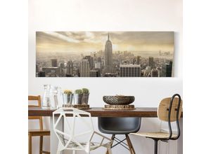 4055957395484 - Micasia - Leinwandbild - Manhattan Dawn - Panorama Quer Größe HxB 30cm x 90cm