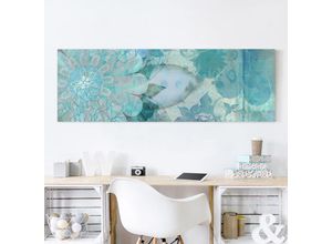 4055957406685 - Micasia - Leinwandbild - Winterblumen - Panorama Quer Größe HxB 30cm x 90cm