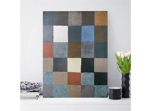 4055957546114 - Micasia - Leinwandbild - Paul Klee - Farbtafel (auf maiorem Grau) - Hoch 43 Größe HxB 40cm x 30cm