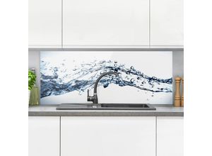 4055957669677 - Micasia - Spritzschutz Glas - Water Splash - Panorama Quer Größe HxB 40cm x 100cm