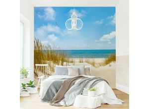 4055957721528 - Fototapete Strand an der Nordsee - Strandtapete - Vliestapete Quadrat Größe HxB 336cm x 336cm