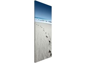 4055957725014 - Micasia - Magnettafel - Spuren im Sand - Memoboard Panorama Hoch Größe HxB 78cm x 37cm