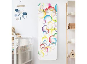 4055958174040 - Micasia - Kindergarderobe - Rainbow Bubbles - Kinderzimmer Größe HxB 119cm x 39cm