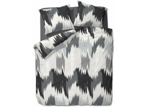 4055971003648 - Etérea - Microfaser Bettwäsche Lex Schwarz 200x200 cm + 2Stk 80x80 cm - Schwarz