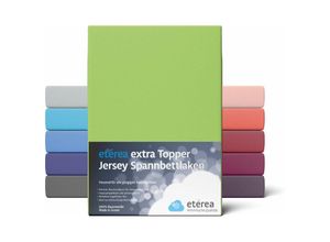 4055971020997 - Extra Jersey Topper Spannbettlaken 140x200 - 160x220 cm Apfelgrün - Apfelgrün - Etérea