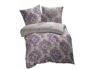 4055971073580 - Etérea - Microfaser Bettwäsche Aunts Lila 140x200 cm + 70x90 cm - Lila