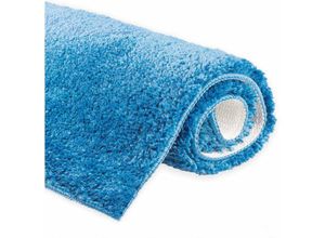 4055971076246 - Badteppich Badematte Vicky 50x50 cm Hellblau - Hellblau - Etérea