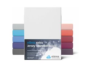 4055971078127 - Etérea - Extra Jersey Spannbettlaken Weiss 140x200 - 160x220 cm - Weiss