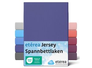 4055971082124 - etérea Comfort Jersey Spannbettlaken Marine 100x200 cm - 120x200 cm - Marine