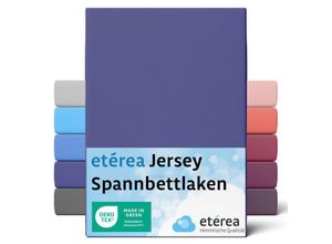 4055971082131 - Comfort Jersey Spannbettlaken Marine 140x200 cm - 160x200 cm - Marine - Etérea