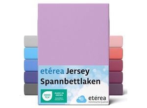 4055971100606 - Comfort Jersey Spannbettlaken Flieder 80x160 cm - 80x180 cm - Flieder - Etérea