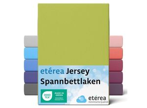 4055971100859 - Etérea - Comfort Jersey Spannbettlaken Jade 90x200 cm - 100x200 cm - Jade