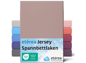 4055971100866 - Etérea - Comfort Jersey Spannbettlaken Stucco 90x200 cm - 100x200 cm - Stucco