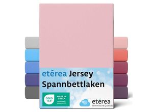 4055971101641 - Comfort Jersey Spannbettlaken Zartrosa 140x200 cm - 160x200 cm - Zartrosa - Etérea