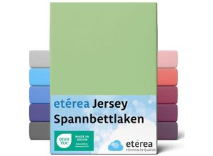 4055971102327 - Comfort Jersey Spannbettlaken Minze 80x160 cm - 80x180 cm - Minze - Etérea