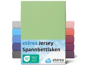 4055971102358 - Comfort Jersey Spannbettlaken Minze 140x200 cm - 160x200 cm - Minze - Etérea