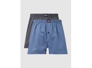 4055983072700 - JOCKEY® Boxershorts 2er-Pack gemustert für Herren blau XL