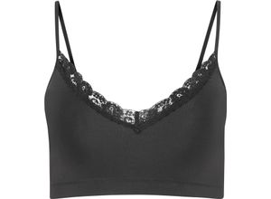 4055983701327 - JOCKEY® Parisienne Bralette Spitze V-Ausschnitt für Damen schwarz L