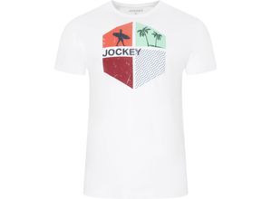 4055983732147 - JOCKEY® Night & Day T-Shirt Motiv atmungsaktiv für Herren weiß XL