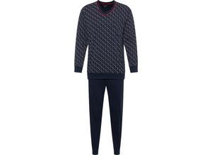 4056002072404 - DUNMORE Pyjama V-Ausschnitt für Herren blau 48 4056002072404 - DUNMORE Pyjama V-Ausschnitt für Herren blau 48