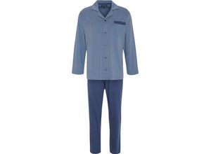 4056002370883 - DUNMORE Pyjama Knopfleiste für Herren blau 56