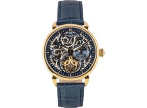 4056007100539 - Automatikuhr CARL VON ZEYTEN Neukirch Armbanduhren blau (blau blau) Herren Hochzeitsmode Armbanduhr mechanische Uhr Herrenuhr Skelettuhr Made in Germany