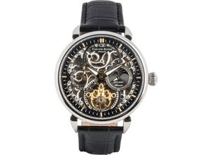 4056007100560 - Automatikuhr CARL VON ZEYTEN Neukirch Armbanduhren schwarz (schwarz schwarz) Herren Hochzeitsmode Armbanduhr mechanische Uhr Herrenuhr Skelettuhr Made in Germany