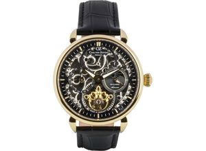 4056007100577 - Automatikuhr CARL VON ZEYTEN Neukirch Armbanduhren schwarz (schwarz schwarz) Herren Hochzeitsmode Armbanduhr mechanische Uhr Herrenuhr Skelettuhr Made in Germany