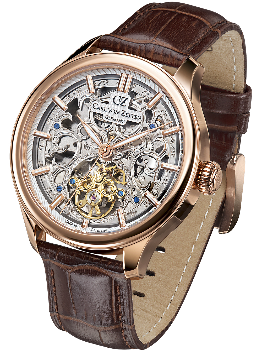 4056007101420 - Automatikuhr CARL VON ZEYTEN St Georgen Armbanduhren braun Herren Hochzeitsmode Armbanduhr mechanische Uhr Herrenuhr Made in Germany 4056007101420 - Automatikuhr CARL VON ZEYTEN St Georgen Armbanduhren braun Herren Hochzeitsmode Armbanduhr mechanische Uhr Herrenuhr Made in Germany
