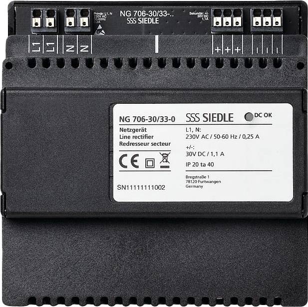 4056138011056 - Siedle 210010267-00 Türsprechanlagen-Zubehör Netzteil 4056138011056 - Siedle 210010267-00 Türsprechanlagen-Zubehör Netzteil