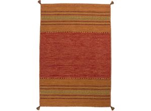 4056216081803 - Teppich KAYOOM Alhambra 335 Teppiche Gr B L 160 cm x 230 cm 5 mm 1 St orange (terra) Baumwollteppiche