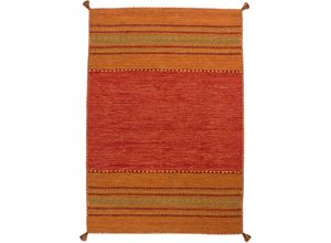 4056216081810 - Teppich KAYOOM Alhambra 335 Teppiche Gr B L 200 cm x 290 cm 5 mm 1 St orange (terra) Baumwollteppiche