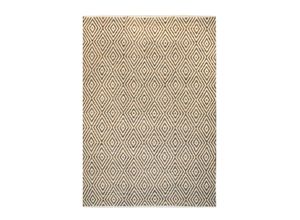 4056216448644 - Teppich KAYOOM Aperitif 310 Teppiche Gr B L 160 cm x 230 cm 7 mm 1 St beige (beige braun) Baumwollteppiche weiche Haptikfusselarm für Allergiker & Fußbodenheizung geeignet