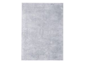 4056216601308 - Teppich KAYOOM Bali 110 Teppiche Gr B L 160 cm x 230 cm 40 mm 1 St blau (pastellblau) Esszimmerteppiche flauschig und weich UNI-Farben hochflorig hochwertiges Material