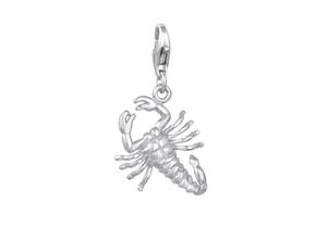 4056261040688 - Charm-Einhänger Anhänger Sternzeichen Skorpion Tier 925 Silber Charms Gr ohne Stein silberfarben (silber) Damen