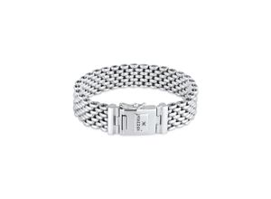 4056261057471 - Armband KUZZOI Herren Breit Massiv Kastenverschluss 925 Silber Armbänder Gr 21 cm ohne Stein Silber 925 (Sterlingsilber) silberfarben (silber) Herren Armbänder Silber