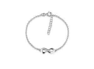 4056261089090 - Armband Infinity Symbol Unendlichkeits-Zeichen 925 Silber Armbänder Gr 18 cm ohne Stein Silber 925 (Sterlingsilber) silberfarben (silber) Damen