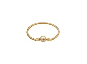 4056261100474 - Nenalina Armband Beadarmband Schlangenkette 925 Silber (Farbe Gold Größe 16 cm)